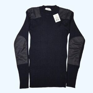 NEW Rothco Crew Neck Acrylic Uniform Sweater Military Commando Navy Medium 6347